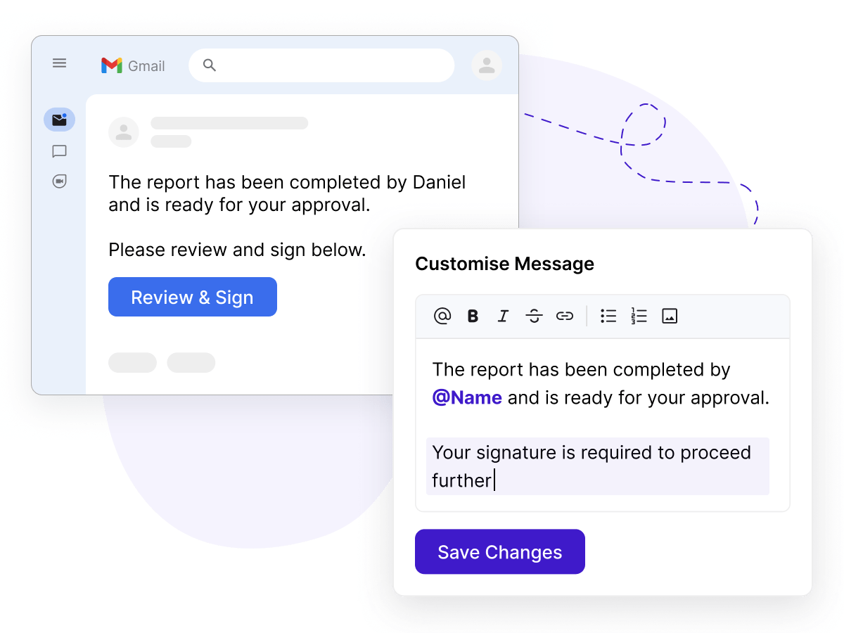 Customize email notifications
